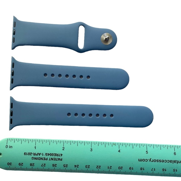 5/$20 NEW Blue Silicone Sport Band Apple Watch 38/40/41 S/M + M/L - Picture 2 of 7